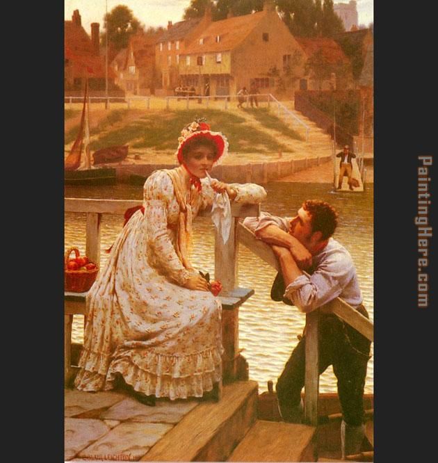 Courtship painting - Edmund Blair Leighton Courtship art painting